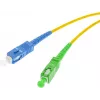 OPTIX Single-Mode Glasfaser-Patchkabel SC/UPC auf SC/APC Simplex 1m LSZH Gelb