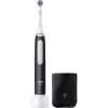Oral-B iO White Clean Elektrische Zahnbürste, Schwarz/Weiß mit Reiseetui