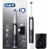 Oral-B iO White Clean Elektrische Zahnbürste, Schwarz/Weiß mit Reiseetui