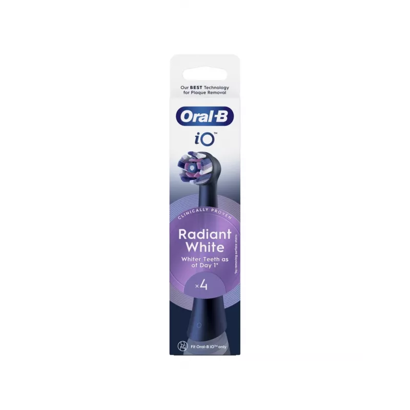 Oral-B iO Whitening Aufsteckbürsten 4er-Pack (Schwarz)
