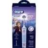 Oral-B Vitality PRO Kids Frozen Elektrische Zahnbürste für Kinder, wiederaufladbar, 2 Modi, 1 Bürstenkopf, Blau