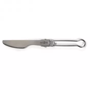 Origin Outdoors Titanium Minitrek Kochtopf 450 ml mit klappbarem Griff und Deckel