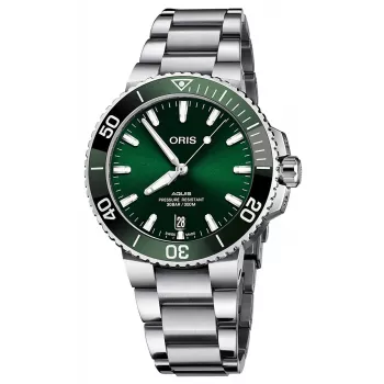 ORIS Herrenuhr 41570782205PE 41,50mm Automatik Blaues Zifferblatt Edelstahlarmband