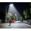 ORLLO 400W Solar LED-Straßenlaterne mit 28W Panel, Bewegungssensor & Fernbedienung, 2713LM, 6500K