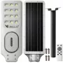ORLLO 400W Solar LED-Straßenlaterne mit 28W Panel, Bewegungssensor & Fernbedienung, 2713LM, 6500K