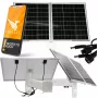 ORLLO SM6030 PRO 60W Tragbares Solarpanel-Ladegerät mit 4 faltbaren monokristallinen Panels, USB-C PD 45W, USB-A QC3.0, DC-Ausgang für Powerbanks, Smartphones, Laptops