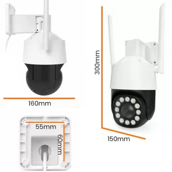 ORLLO TZ11 4K 8MP PTZ IP-Kamera mit Wi-Fi und 4G LTE, Tuya Smart, Schwenk-Neige, Außenüberwachung