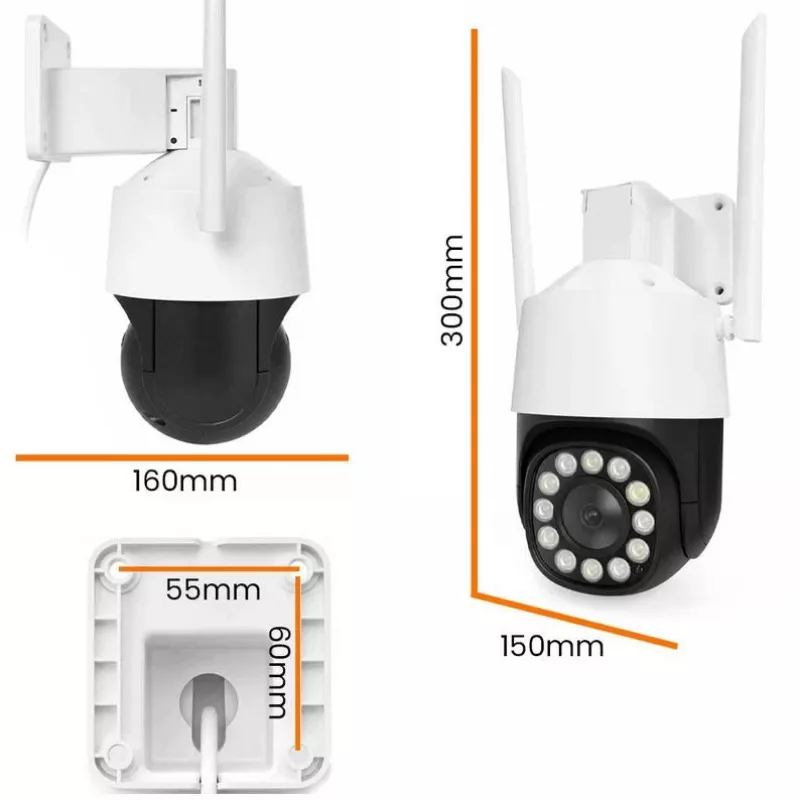 ORLLO TZ11 4K 8MP PTZ IP-Kamera mit Wi-Fi und 4G LTE, Tuya Smart, Schwenk-Neige, Außenüberwachung