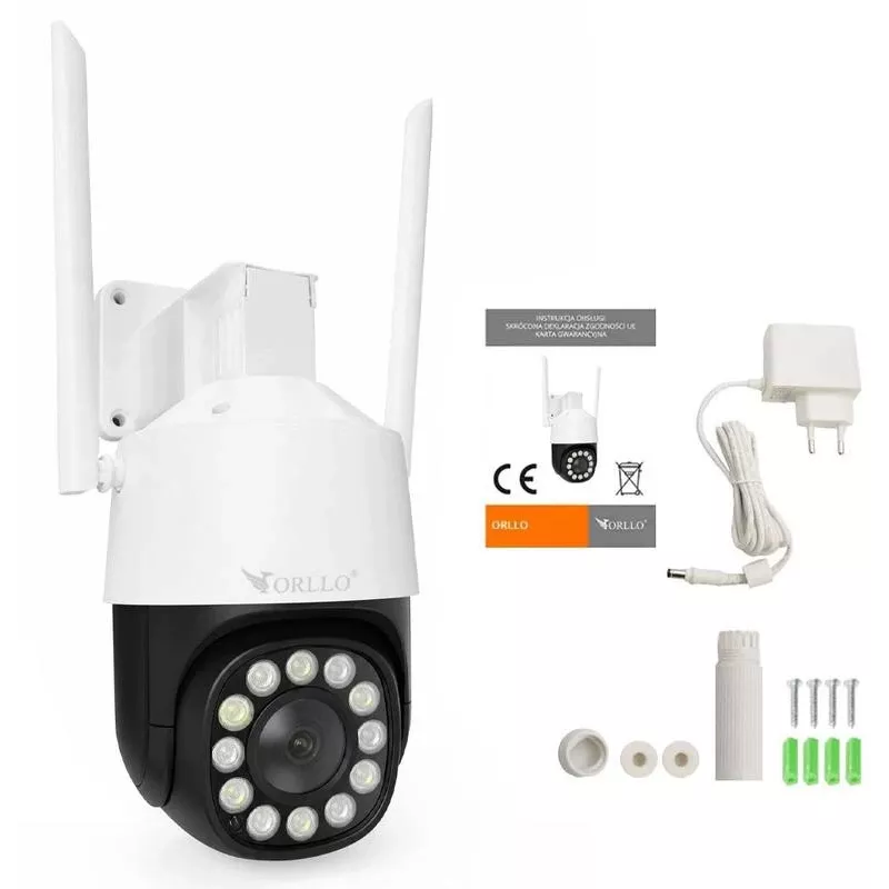 ORLLO TZ11 4K 8MP PTZ IP-Kamera mit Wi-Fi und 4G LTE, Tuya Smart, Schwenk-Neige, Außenüberwachung