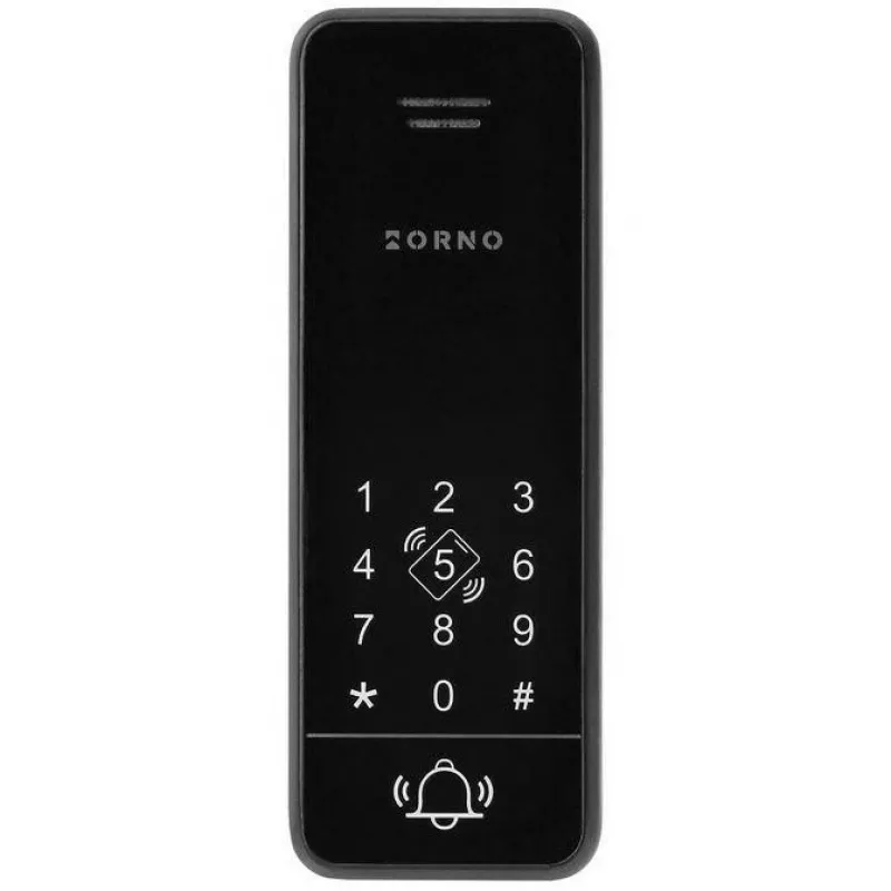 ORNO OR-DOM-BA-933/B Audio-Türsprechanlagen-Set, Einfamilienhaus, 2-Draht, Tastatur, RFID, Schwarz