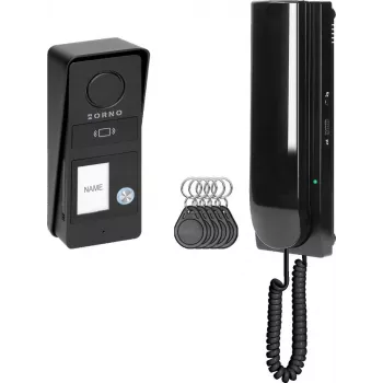 ORNO OR-DOM-RD-937/B Verkabeltes Audio-Gegensprech-Set für Einfamilienhaus