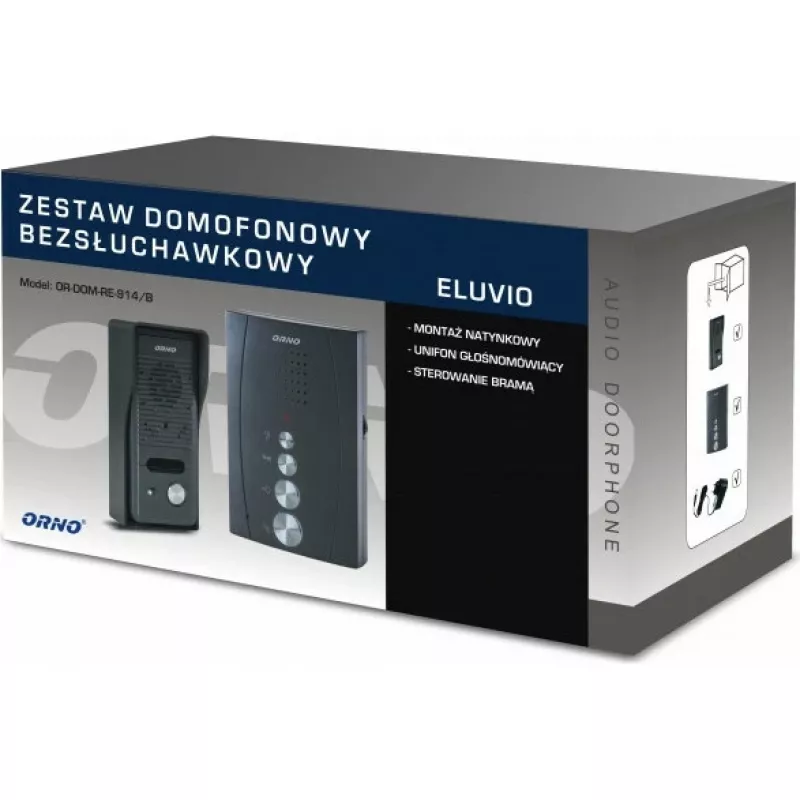 ORNO OR-DOM-RE-914/B Audio-Türsprechanlage Schwarz