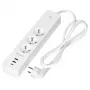 ORNO OR-SH-17520/W Smart Power Strip mit 3 AC-Steckdosen, 2 USB-A, 1 USB-C, 1,8 m Kabel, Weiß