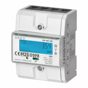 ORNO Drehstromzähler 80A 3 Module