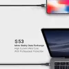 ORSEN S53 USB-C auf USB-C Kabel 3A 1m Schwarz
