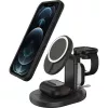 OtterBox 3-in-1 MagSafe Wireless-Ladestation – Radiant Night (Schwarz) – 7,5W iPhone, AirPods, Apple Watch