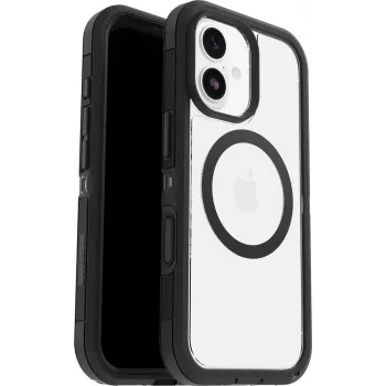 OtterBox Defender Pro XT Clear Camera Control Case für iPhone 17, Transparent/Schwarz