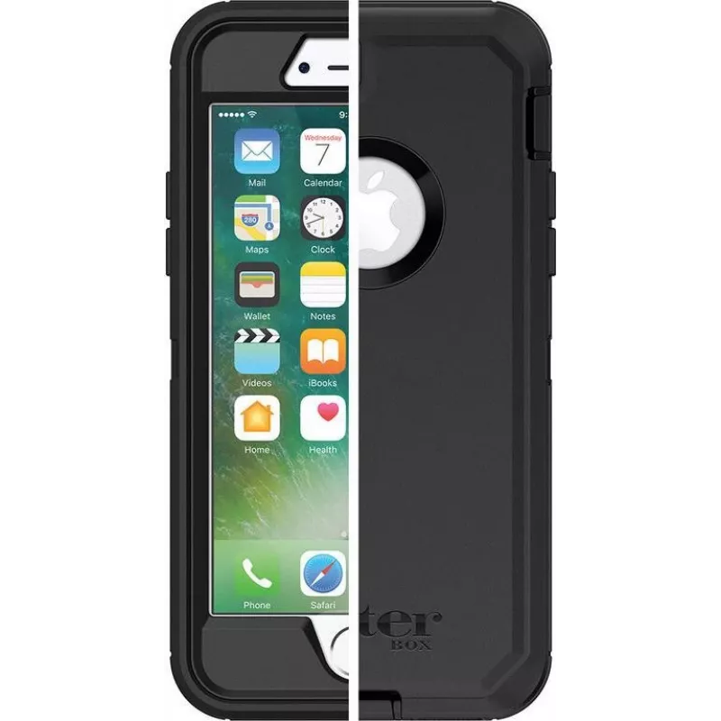 OtterBox Defender Series Apple iPhone 7 - ProPack Each - Heavy-Duty Protective Case - Polycarbonate, Synthetic Rubber - Black - for Apple iPhone 7, 8, SE (2nd Generation), SE (3rd Generation)