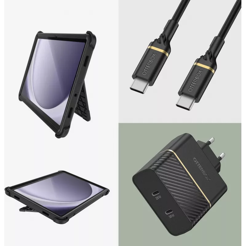 OtterBox Defender Series Case für Samsung Galaxy Tab A9+ - Schwarz