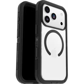 OtterBox Defender Series Pro XT Clear Camera Control Case für Apple iPhone 17 Pro, Clear/Schwarz