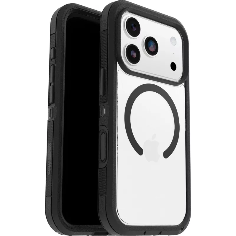 OtterBox Defender Series Pro XT Clear Camera Control Case für Apple iPhone 17 Pro, Clear/Schwarz
