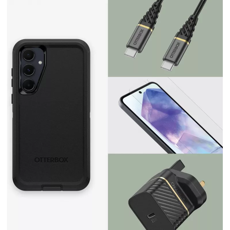OtterBox Defender Series Rückseitenabdeckung für Samsung Galaxy S20 FE – Schwarz 77-95431