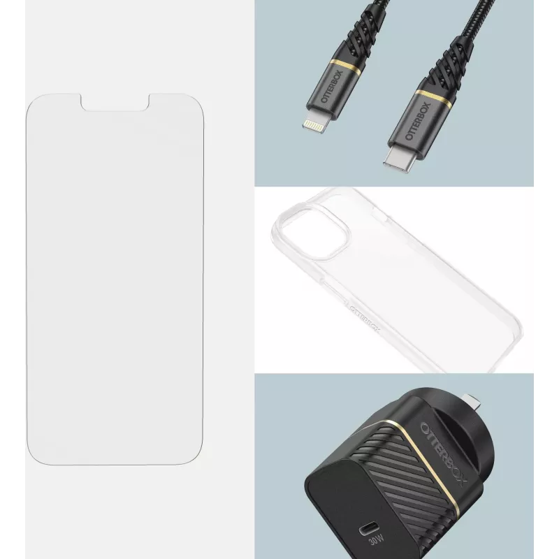 OtterBox Premium Glass Antimicrobial Clear Screen Protector für Apple iPhone 13/13 Pro/14/14 Pro