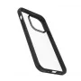 OtterBox React Hülle für Apple iPhone 15 Pro, Transparent/Schwarz