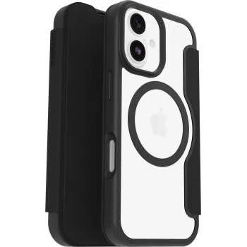 OtterBox React Folio MagSafe Series Case für Apple iPhone 17 - Black Crystal (Transparent/Schwarz)