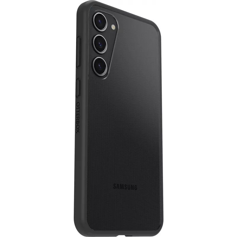 OtterBox React Series Rückseitige Abdeckung für Samsung Galaxy S23+ - Antimikrobiell, Black Crystal 77-91304
