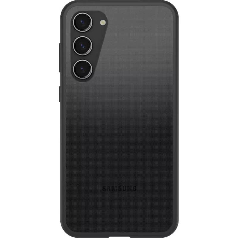 OtterBox React Series Rückseitige Abdeckung für Samsung Galaxy S23+ - Antimikrobiell, Black Crystal 77-91304
