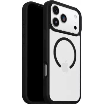 OtterBox React Series MagSafe Case für iPhone 17 Pro Max - Black Crystal (Transparent/Schwarz)
