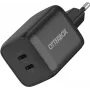 OtterBox Standard 65W GaN USB-C Wall Charger mit 2 Ports (45W+20W PD) Schwarz