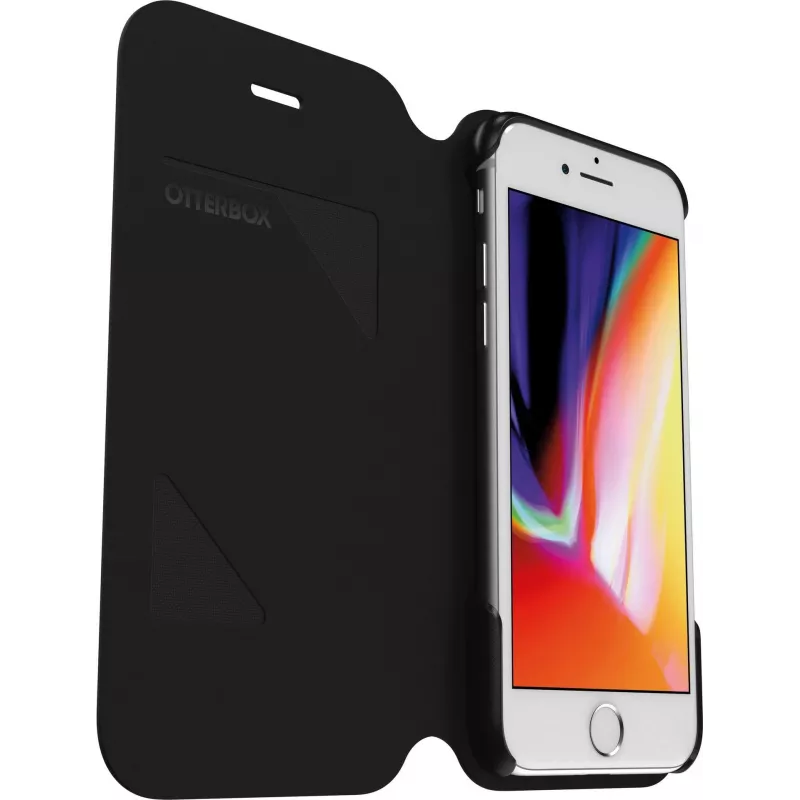 OtterBox Strada Series Flip-Hülle für Apple iPhone 6/6s/7/8/SE (2. & 3. Gen) - Schwarz