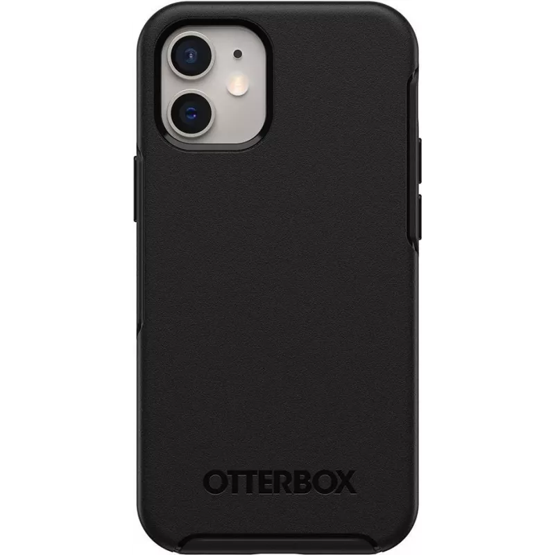 OtterBox Symmetry Series Rückseitige Abdeckung für Apple iPhone 12 / 12 Pro – Schwarz 77-66197