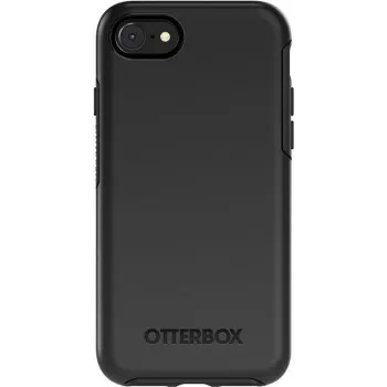 OtterBox Symmetry Series Pro Pack - Rückseitenabdeckung für Apple iPhone 7, 8, SE (2. Gen), SE (3. Gen) - Polycarbonat, Synthetikkautschuk - Schwarz