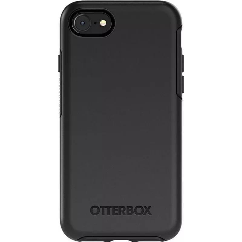 OtterBox Symmetry Series Pro Pack - Rückseitenabdeckung für Apple iPhone 7, 8, SE (2. Gen), SE (3. Gen) - Polycarbonat, Synthetikkautschuk - Schwarz