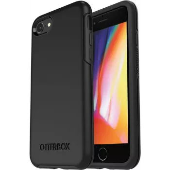 OtterBox Symmetry Series Pro Pack - Rückseitenabdeckung für Apple iPhone 7, 8, SE (2. Gen), SE (3. Gen) - Polycarbonat, Synthetikkautschuk - Schwarz
