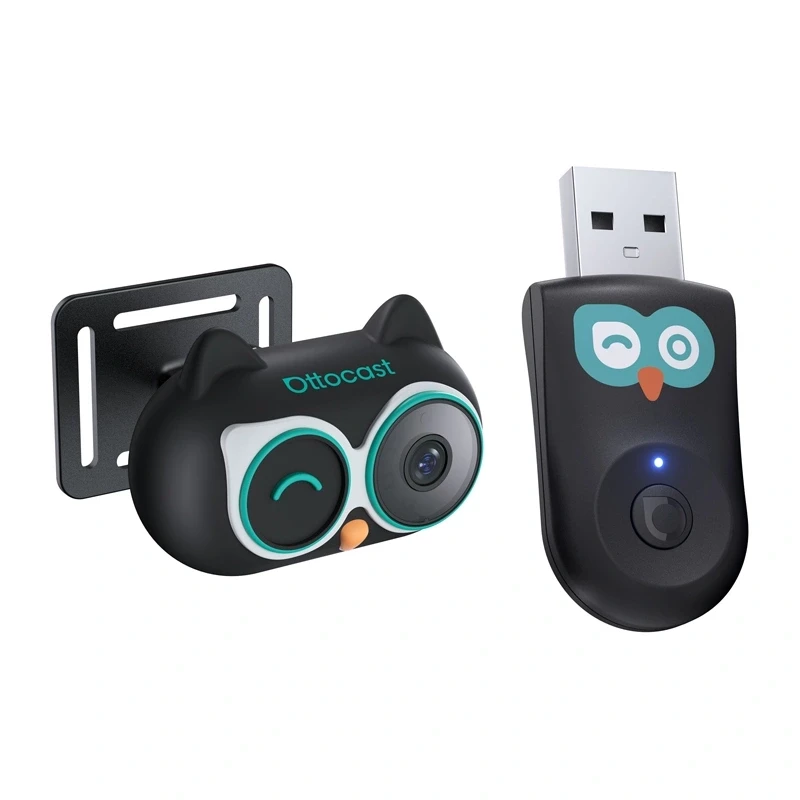 OTTOCAST CA520 Wireless CarPlay Adapter mit Car Nanny (Cabin Care)
