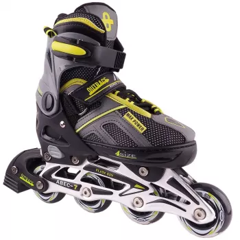 Outrace Flash Boy PW-126B-79 Verstellbare Kinder-Inline-Skates Schwarz Blau