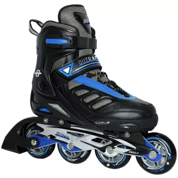 Outrace Ghost Sky Blue Inline Skates PW-125C Schwarz-Blau Größe 43-46