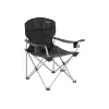 Outwell Catamarca XL Faltbarer Camping-Armstuhl, 150 kg Belastbarkeit, pulverbeschichteter Stahlrahmen, Schwarz/Grau