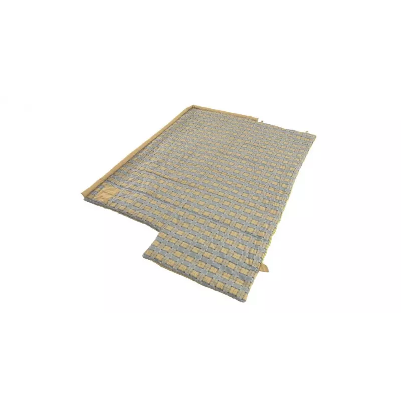 Outwell Commodore Schlafsack 225 x 85 cm 9/5/-8 °C mit losem Kissen 2-Wege Auto-Lock L-förmiger Reißverschluss