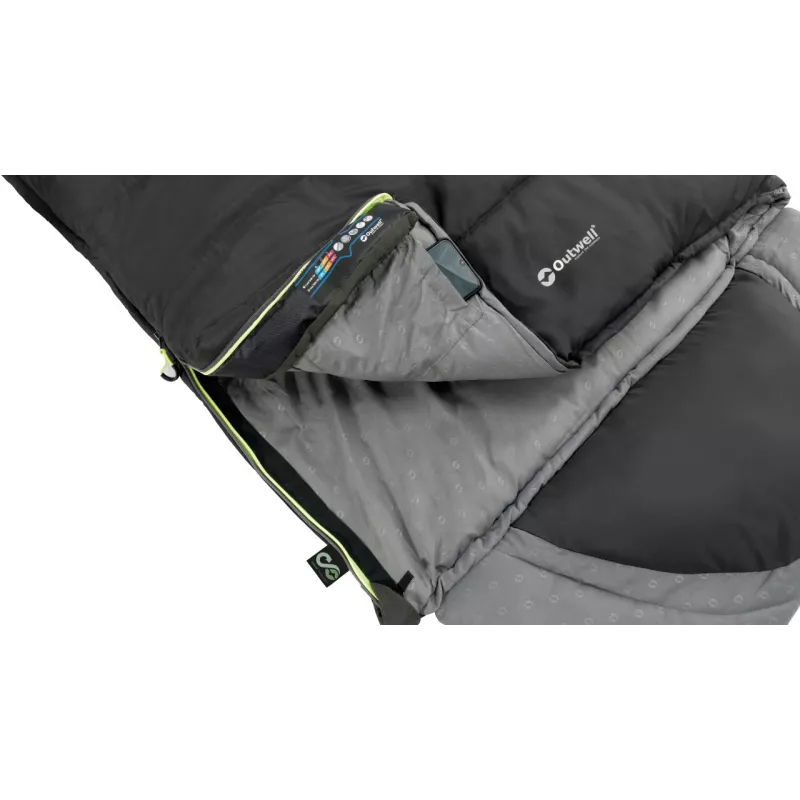 Outwell Contour Schlafsack 220 x 85 cm -13/+16 °C Links-Reißverschluss