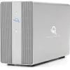 OWC Mercury Elite Pro Dual 2-Bay RAID Gehäuse mit 3-Port USB-Hub, USB 3.2 Gen 2 Type-C (Silber)