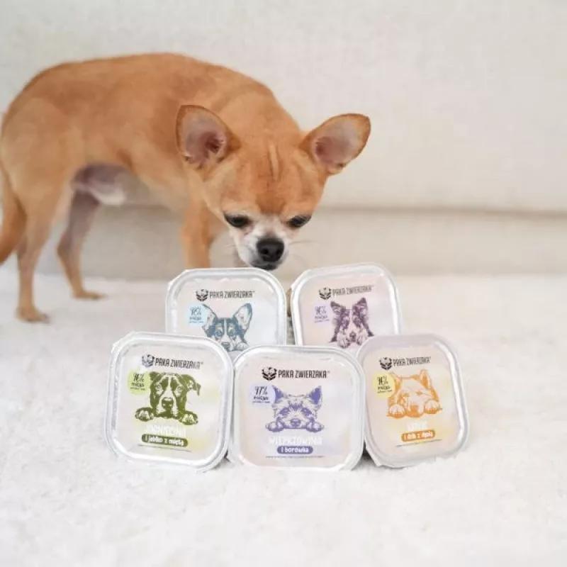 PAKA ZWIERZAKA Game and Salmon Nassfutter für Hunde - 150g