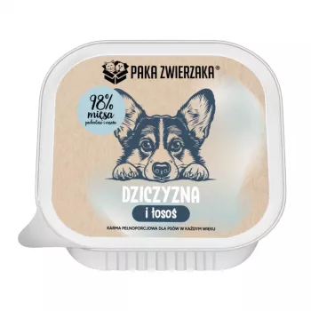 PAKA ZWIERZAKA Game and Salmon Nassfutter für Hunde - 150g