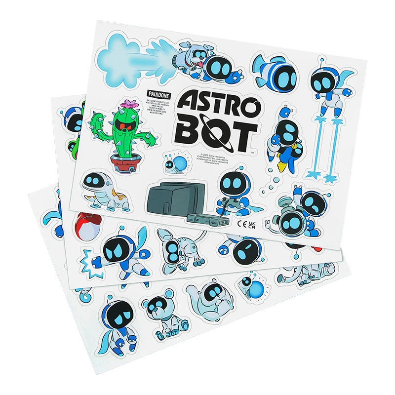 Paladone AstroBot Kühlschrankmagnete - 34-teiliges Magnetset, 3 Bögen, Space-Roboter-Design