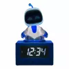 Paladone AstroBot Icon Alarm Clock - Grau/Weiß Digitaler LCD-Roboterwecker mit Schlummerfunktion