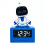 Paladone AstroBot Icon Alarm Clock - Grau/Weiß Digitaler LCD-Roboterwecker mit Schlummerfunktion